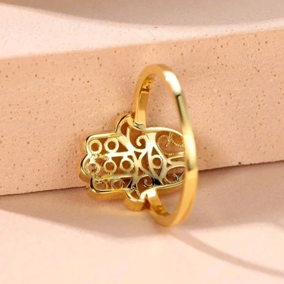 🪬💍Fashionable Hamsa Ring💍🪬 - Picture 3 of 4